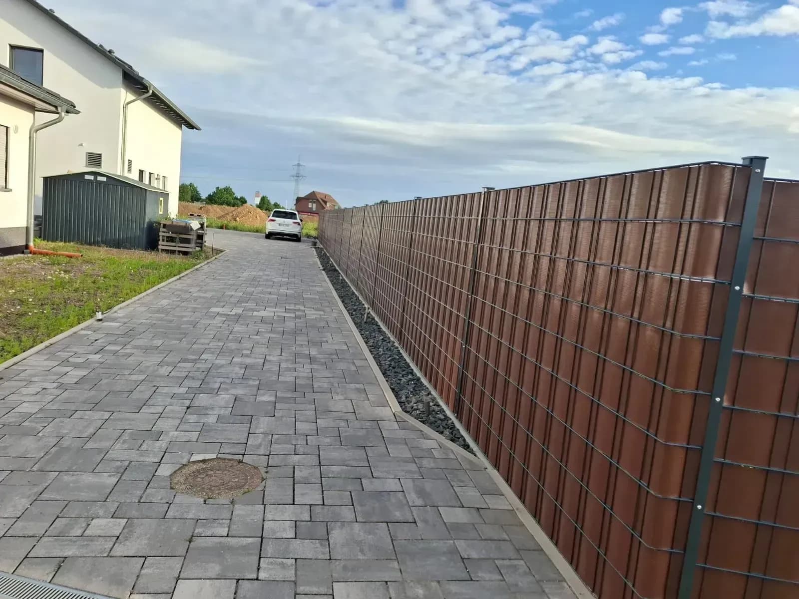 Sichtschutzstreifen für Doppelstabmattenzaun